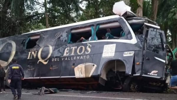 Un muerto y varios heridos, el saldo del accidente del bus de Los Inquietos