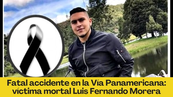 Luis Fernando Morera murió en trágico accidente de tránsito