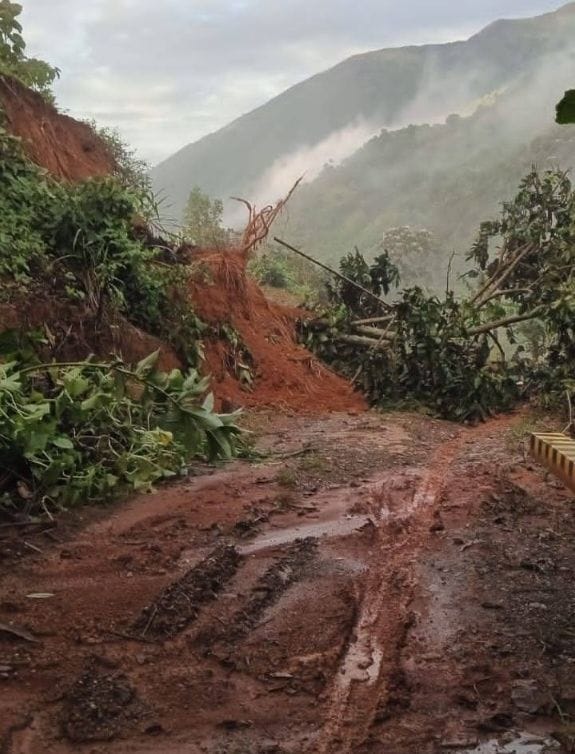 Veredas de Balboa, Cauca, incomunicadas tras gigantesco deslizamiento