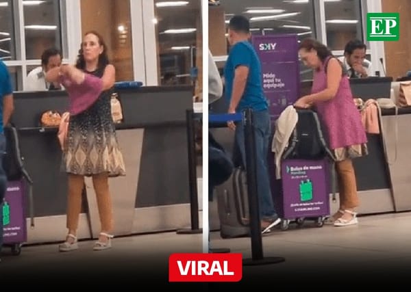 ¿Usted qué haría? Mujer se pone toda su ropa para no pagar de más en el aeropuerto