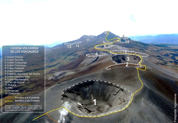 La red volcánica que rodean al Volcán Puracé