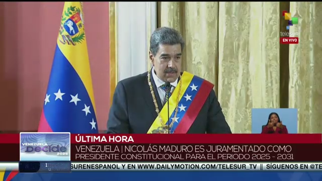 Nicolás Maduro se proclamó otra vez como presidente de Venezuela