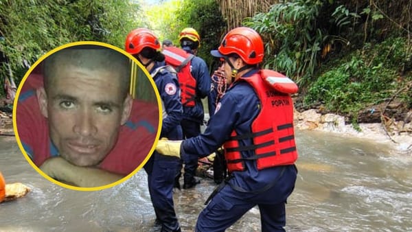 Bomberos siguen en la búsqueda de "El Mono Cocadas" que cayó al río Molino