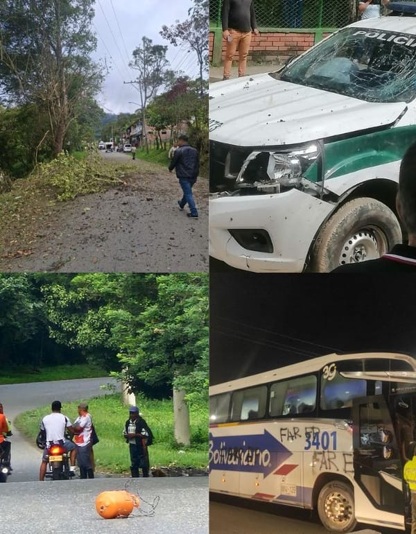 Cauca vive una jornada violenta por los múltiples ataques y acciones bélicas de las disidencias de las Farc