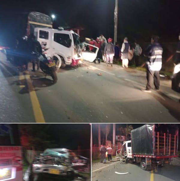 Dos personas perdieron la vida en aparatoso choque vehicular registrado en la vía Popayán-Cali