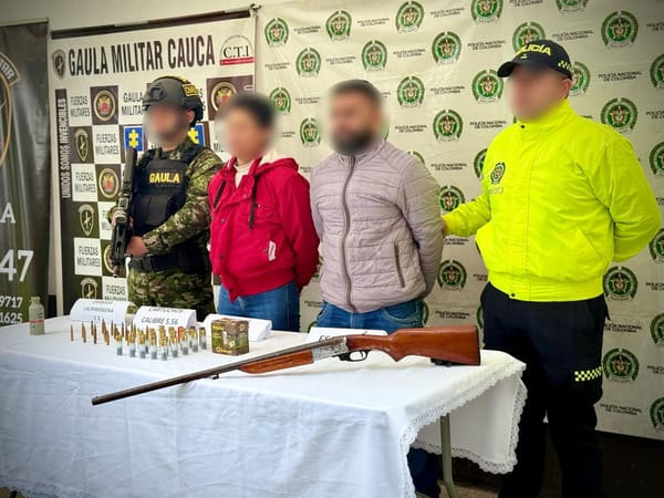 Cae comisión armada de las disidencias Jaime Martínez en Popayán