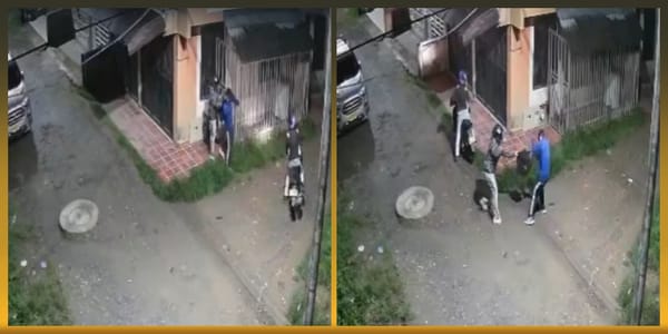(Vídeo) Violento robo a estudiante en Popayán: se enfrentó a ladrón y resultó herido