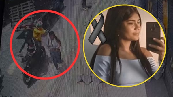 (Vídeo) Así fue el homicidio de una mujer en Floridablanca: el sicario la atacó por la espalda