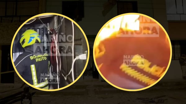 (Vídeo) Policías y Bomberos heridos luego que sujeto prendiera fuego a un cilindro de gas