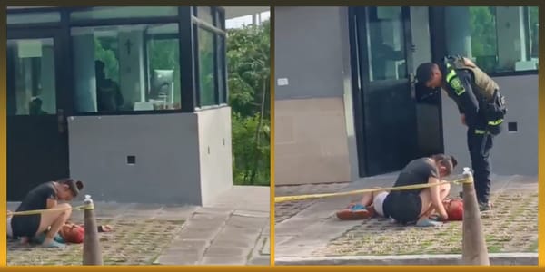 ¡Insólito! Mujer fue apuñalada frente a un CAI y los policías ni cuenta se dieron