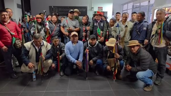 Indígenas del CRIC adelantan toma pacífica en Bogotá por incumplimientos del Gobierno Petro