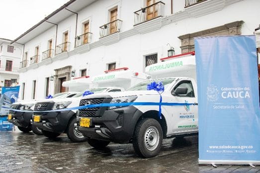 Alcaldía Municipal acompañó entrega de ambulancias para reforzar la atención en salud de la E.S.E. Popayán