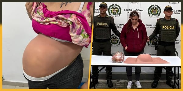 La "narco barriga", simuló un embarazo para transportar cocaína
