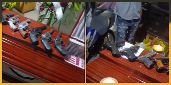 (Vídeo) al estilo de novelas de narcos, así fue el funeral de alias "Angelito del Mal" en Puerto Tejada