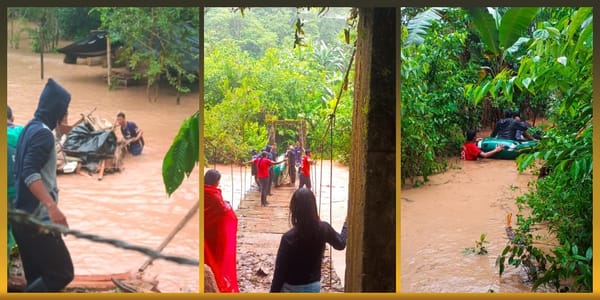 Graves inundaciones afectan comunidades indígenas en zona rural de Santa Rosa, Cauca
