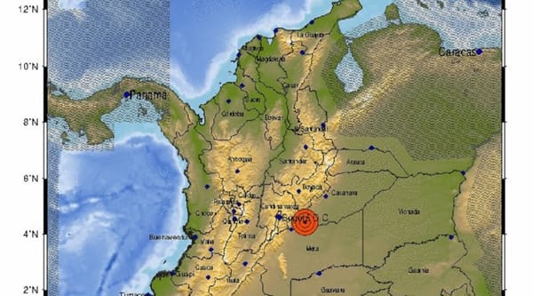 Se movió dura la tierra en Colombia en la mañana de este domingo 8 de junio