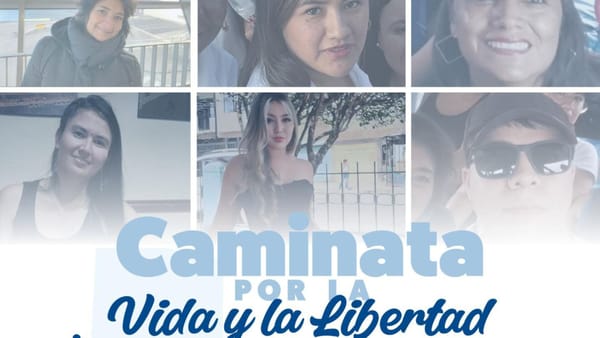 Caminata por la libertad de los 9 contratistas secuestrados en el Cauca