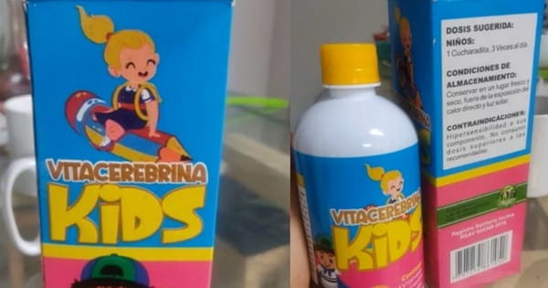 Alerta del Invima por venta ilegal de Vitacerebrina Kids en el país