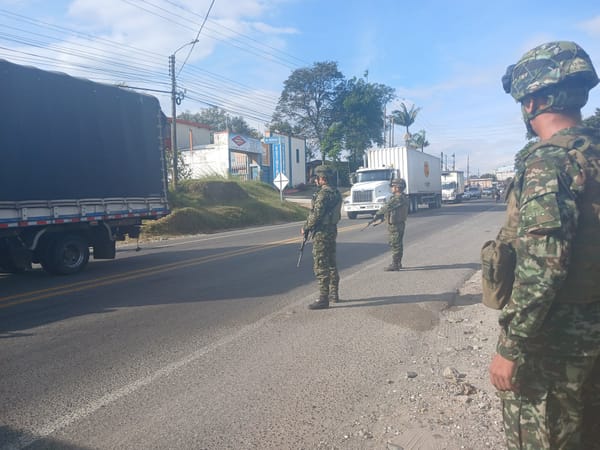 Ejército recupera control de la vía Panamericana tras retén ilegal del ELN en Caldono, Cauca