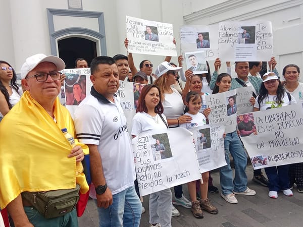 La masiva movilización por la libertad de los nueve contratistas y funcionarios de la Gobernación del Cauca