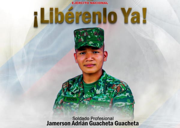 Disidencias secuestran al soldado Jamerson Guacheta en Cajibío, Cauca
