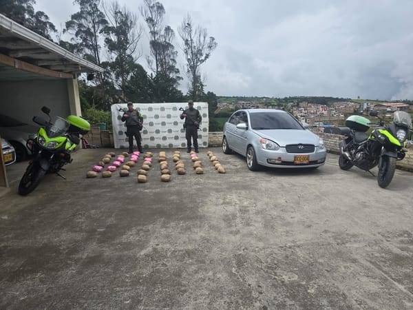 Incautados más de 120 kilos de base de coca