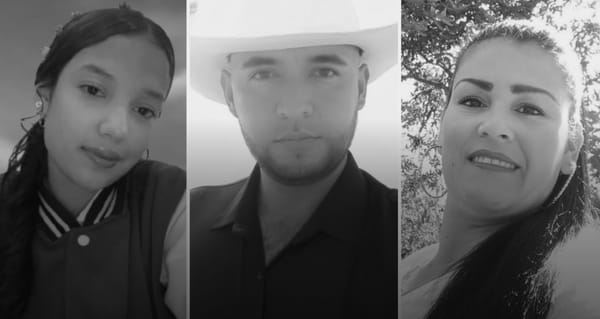Las tres víctimas de la masacre de Palmito, Timaná, Huila