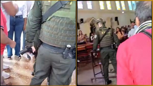 Hombre armado interrumpe misa en Bolívar, Cauca: perseguía a otro que se refugió en la iglesia