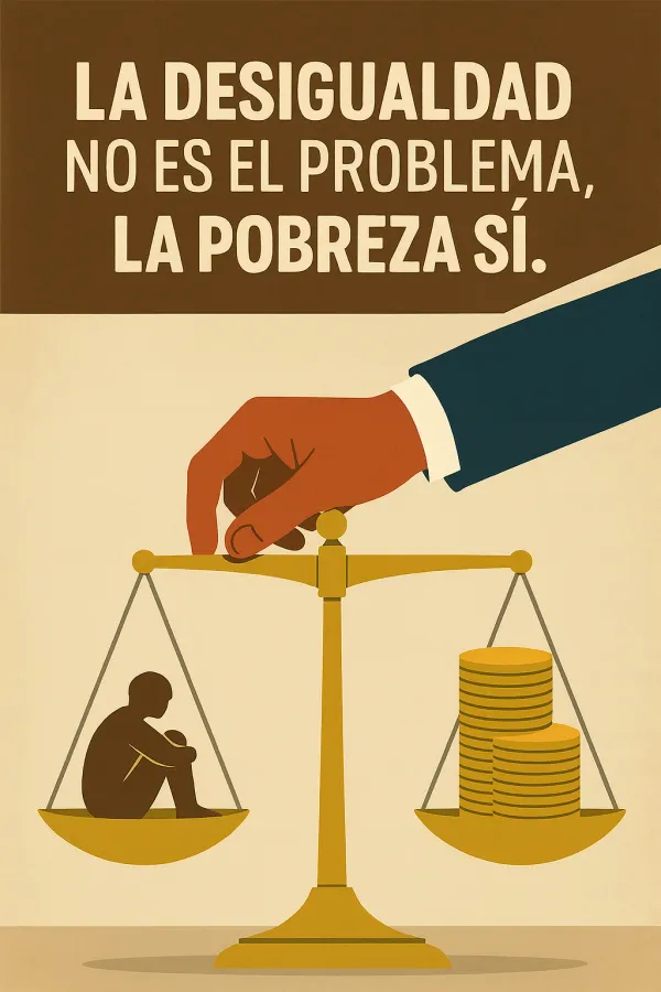 La desigualdad no es el problema, la pobreza sí