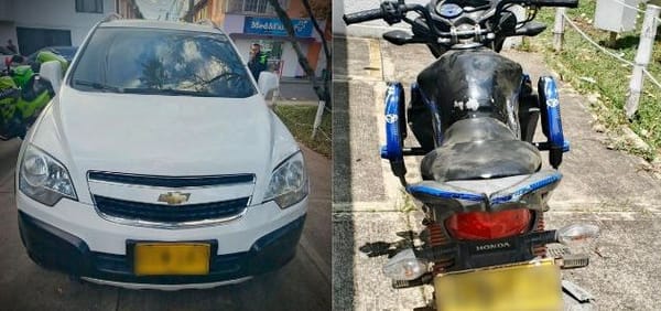 Automóvil y motocicleta fueron recuperados en acciones operativas de la policía en Popayán