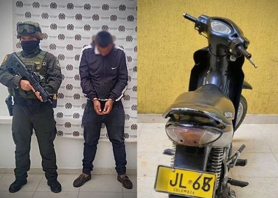 Capturado en Timbío por falsedad marcaria tras modificar placa de motocicleta
