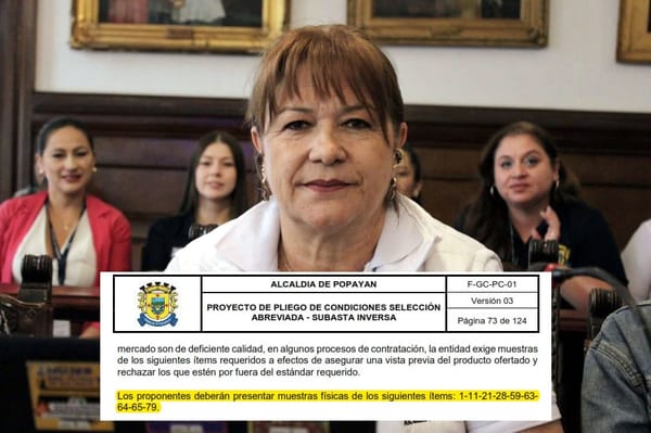 Pliego de la Secretaría de la Mujer en Popayán impone requisitos que violan la ley