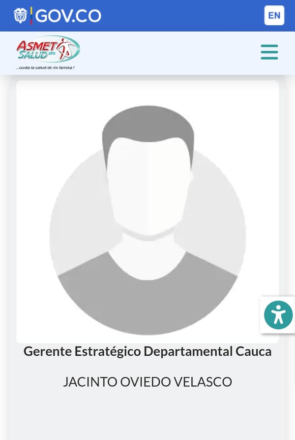Jacinto Oviedo y el riesgo ético que Asmet Salud no puede ignorar