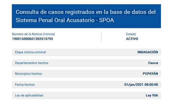 Popayán: Fiscalía investiga a esposa de César Sarria por presunto enriquecimiento ilícito