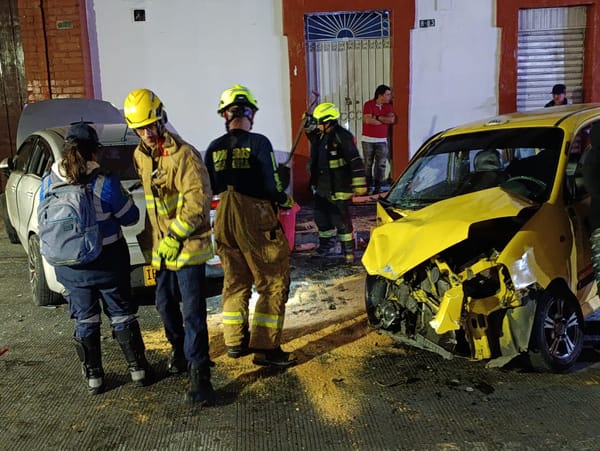 Tres personas resultaron lesionadas en accidente de tránsito en el centro de Popayán
