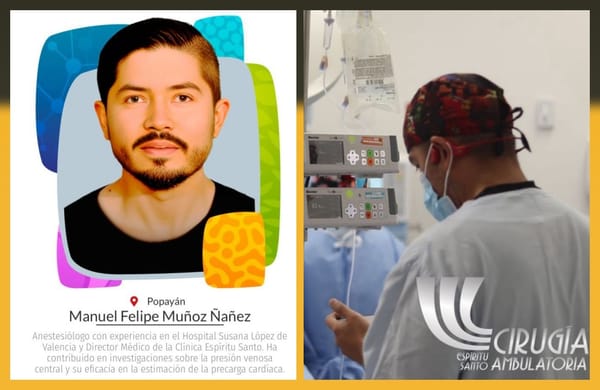 Médico payanés representará a Colombia en Congreso Internacional de Anestesiología