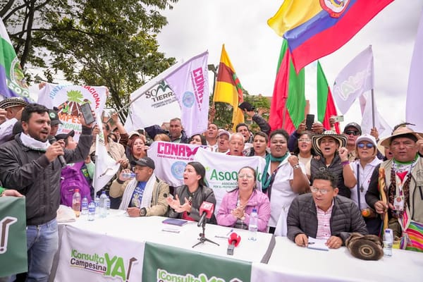 Campesinos de Colombia radican histórica Consulta Popular para blindar y defender sus derechos y la Reforma Agraria