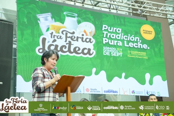 Cámara de Comercio del Cauca lidera la Primera Feria Láctea en Popayán