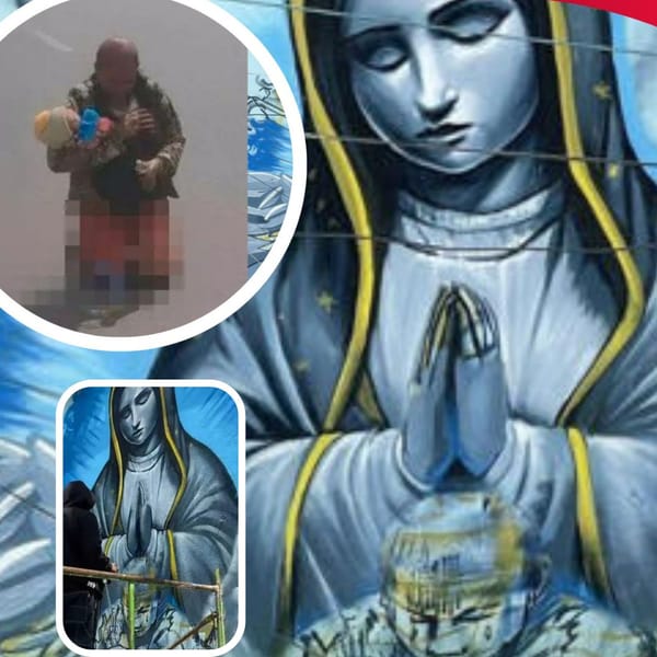 Edifican mural para Alicia, quien protegió a su nieta en explosión de pipa en Iztapalapa, México