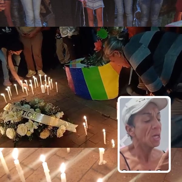 La velatón para honrar la memoria de La Hassan o Karen, la mujer trans que murió en una balacera