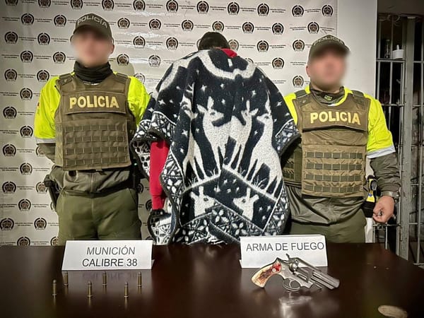 Acción policial permitió la captura de un hombre armado en Timbío