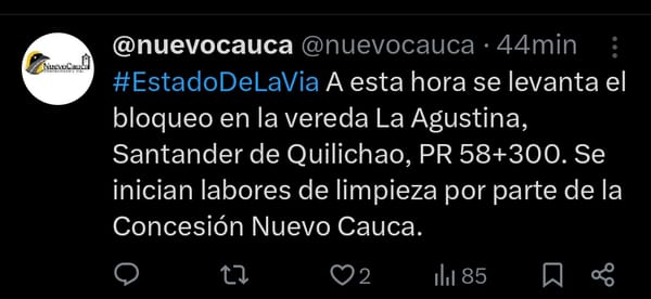Levantado bloqueo en la Panamericana: Gobierno abre ruta de diálogo con Sath Fini Kiwe