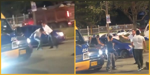 A golpes: conductores protagonizaron pelea en plena vía de Popayán