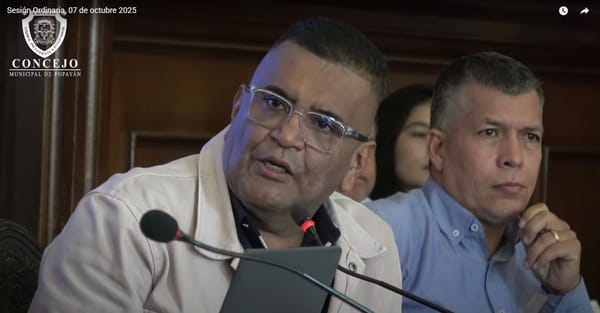 El cinismo en el Concejo de Popayán no tiene límites