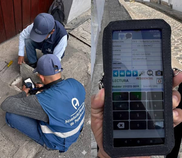 Acueducto y Alcantarillado de Popayán inició lectura del servicio de acueducto de forma digital a través de SIMLE.