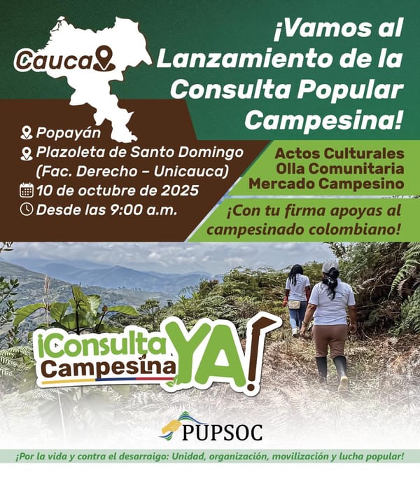 El campesinado colombiano se une para concretar sus derechos en las urnas
