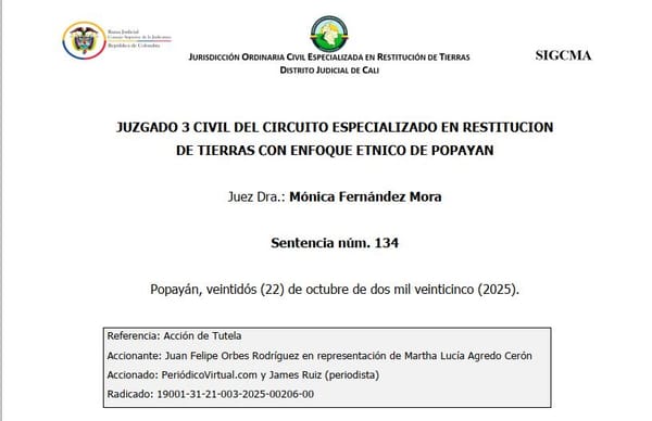 Retractación pública oficial