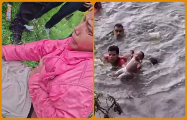 Mujer se lanzó al río Bogotá con su bebé de 10 meses de nacida: Policía logró rescatarlas