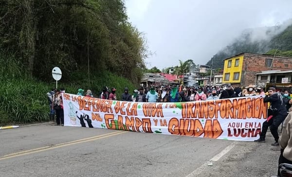 Cauca bloqueado nuevamente: campesinos cierran al sur del departamento