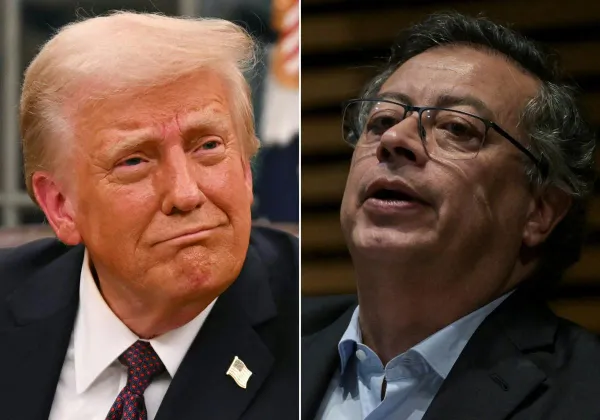 El poderoso presidente de EE.UU., Donald Trump, trata de "lunático" a Gustavo Petro